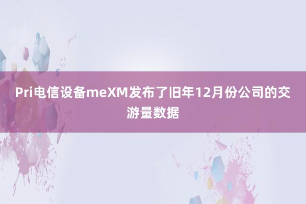 Pri电信设备meXM发布了旧年12月份公司的交游量数据